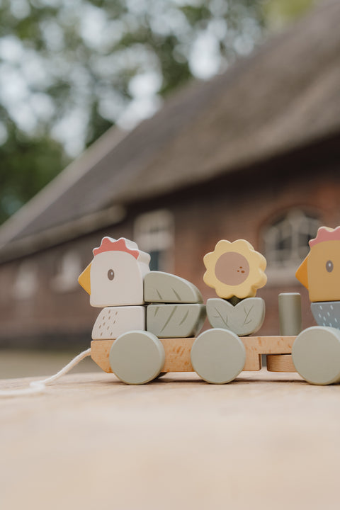 Little Dutch - Little Farm Chicken Stacking Train