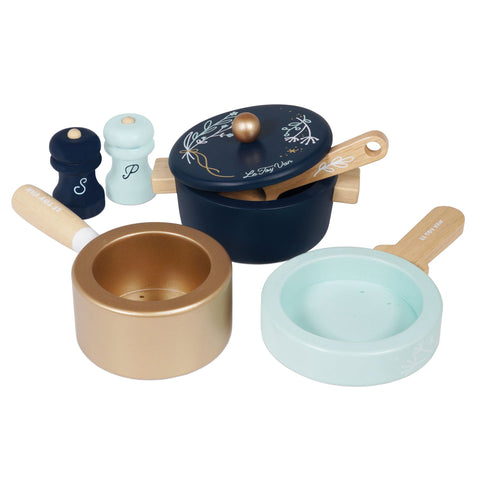 Le Toy Van - Pots & Pans Kitchen Accessories - 7 Piece (FSC 100%)