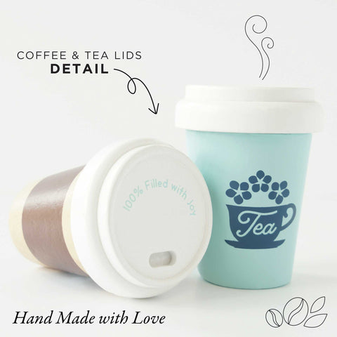 Le Toy Van - Tea & Coffee Re-Useable Eco Cups - 2 Piece (FSC 100%)