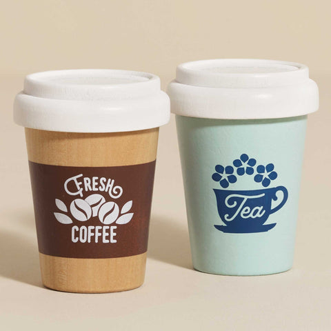 Le Toy Van - Tea & Coffee Re-Useable Eco Cups - 2 Piece (FSC 100%)