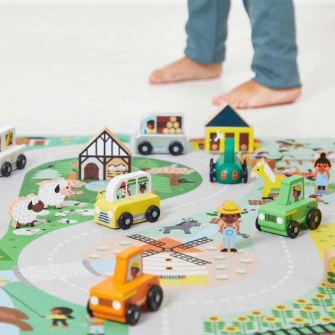 Janod - Countryside Cross Roads Play Mat